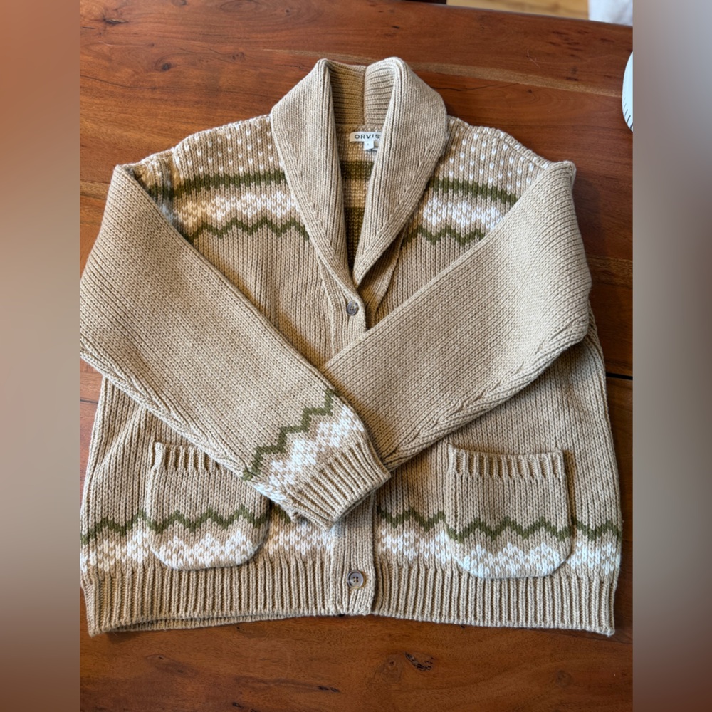 Orvis Fish Cardigan